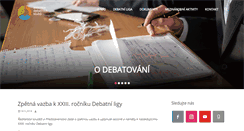 Desktop Screenshot of debatovani.cz