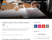 Tablet Screenshot of debatovani.cz